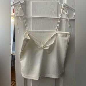 White crop top